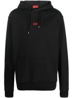 424 hoodie à logo brodé - Noir