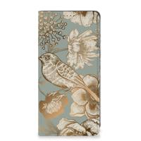 Smart Cover voor Samsung Galaxy A05s Vintage Bird Flowers - thumbnail