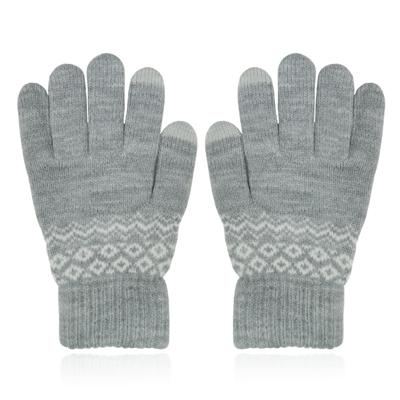 LGT JWLS Winterse Dameshandschoenen - Grijs Wit