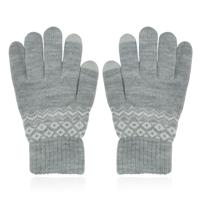 LGT JWLS Winterse Dameshandschoenen - Grijs Wit