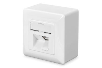 Digitus DN-9006-N wandcontactdoos RJ-45 Wit