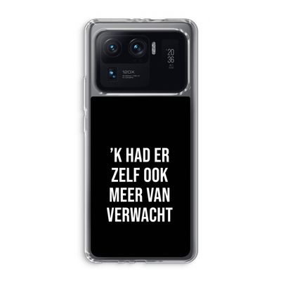 Meer verwacht - Zwart: Xiaomi Mi 11 Ultra Transparant Hoesje