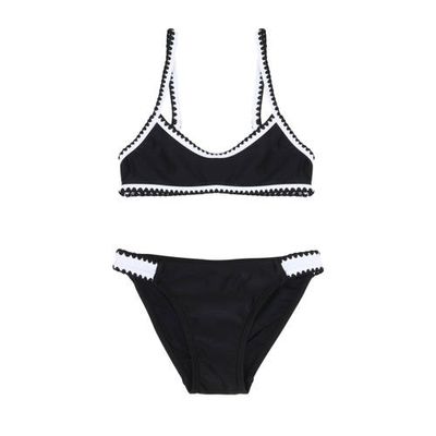 Claesen's crop bikini zwart/wit