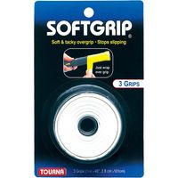 Tourna Softgrip Overgrip 3 Pcs. White