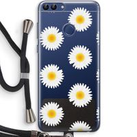 Margrietjes: Huawei P Smart (2018) Transparant Hoesje met koord