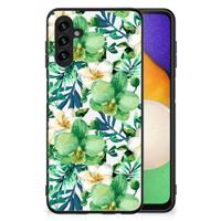Samsung Galaxy A13 5G | A04s Bloemen Hoesje Orchidee Groen