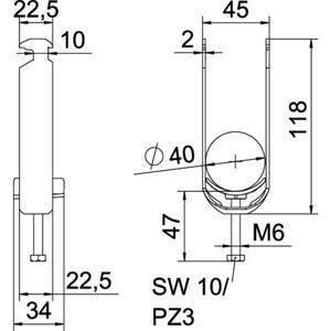 OBO Bettermann 1186237 Beugelklem 1 stuk(s)