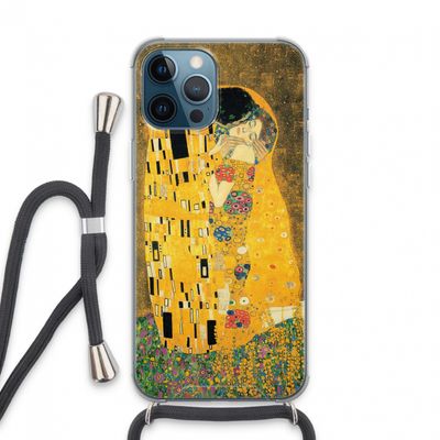 Der Kuss: iPhone 13 Pro Max Transparant Hoesje met koord