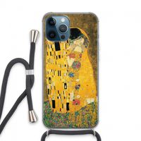 Der Kuss: iPhone 13 Pro Max Transparant Hoesje met koord