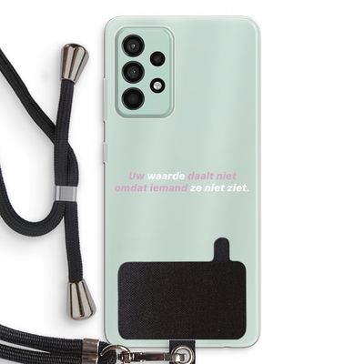 uw waarde daalt niet: Samsung Galaxy A52s 5G Transparant Hoesje met koord