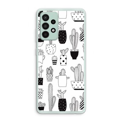 Cactusmotief: Samsung Galaxy A52s 5G Transparant Hoesje