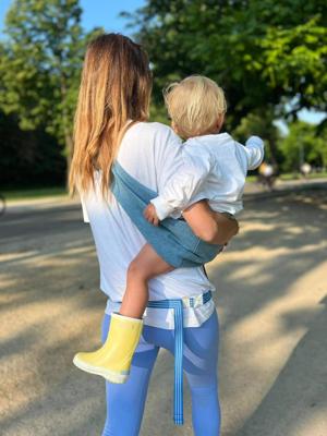 Draagzak voor baby's en kinderen in denim 9 maanden - 4 jaar jeansblauw