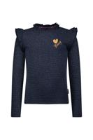 B.Nosy winter top meisjes - navy blauw - Tonya - ruffles