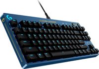 Logitech G PRO Mechanical Keyboard League of Legends Edition toetsenbord USB QWERTY US International Zwart, Blauw, Goud