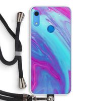 Zweverige regenboog: Huawei Y6s Transparant Hoesje met koord