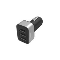 Hama 3-voudige USB-oplader Sigarettenaanst. Oplaadadapter Voor Auto 12V / 24V - thumbnail