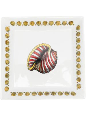 Fornasetti assiette Giro di Conchiglie - Blanc