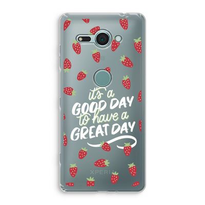 Don't forget to have a great day: Sony Xperia XZ2 Compact Transparant Hoesje