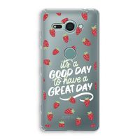 Don't forget to have a great day: Sony Xperia XZ2 Compact Transparant Hoesje