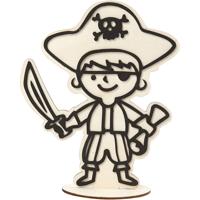 Creativ Company Figuur om te decoreren, piraat, h: 19 cm, 1 stuk