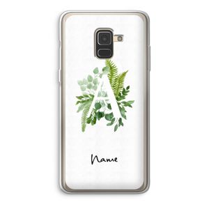 Green Brush: Samsung Galaxy A8 (2018) Transparant Hoesje