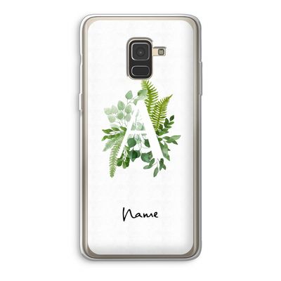 Green Brush: Samsung Galaxy A8 (2018) Transparant Hoesje