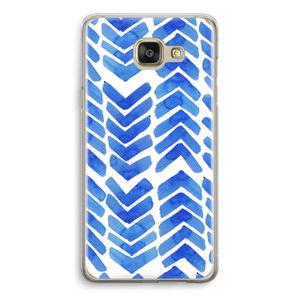 Blauwe pijlen: Samsung Galaxy A5 (2016) Transparant Hoesje