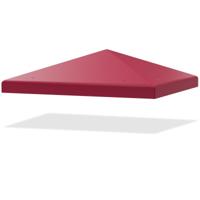 Vervangend Dak voor Paviljoen Paviljoendak Vervangende Hoes met Klittenbandsluitingen Bordeaux 3 x 3 m