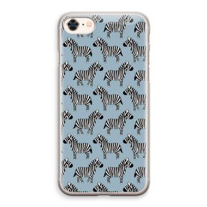 Zebra: iPhone 8 Transparant Hoesje