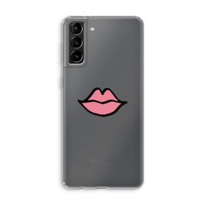 Kusje: Samsung Galaxy S21 Plus Transparant Hoesje