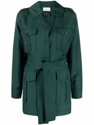 P.A.R.O.S.H. trench court à taille ceinturée - Vert