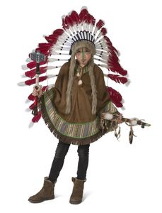 Indianen Poncho Kind Mika