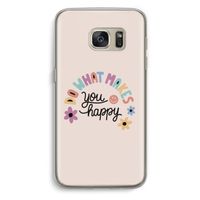 Happy days: Samsung Galaxy S7 Transparant Hoesje