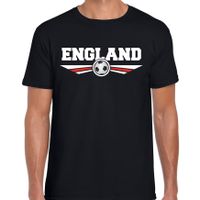 Engeland / England landen / voetbal t-shirt zwart heren - thumbnail