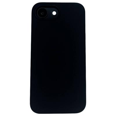 JT Berlin Steglitz Silicon Case Apple iPhone 16e Zwart Inductieve lading, MagSafe compatible
