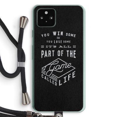 Life: Pixel 5a 5G Transparant Hoesje met koord