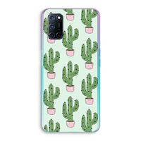 Cactus Lover: Oppo A72 Transparant Hoesje