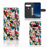 Samsung Galaxy S8 Telefoonhoesje met Pasjes Birds - thumbnail