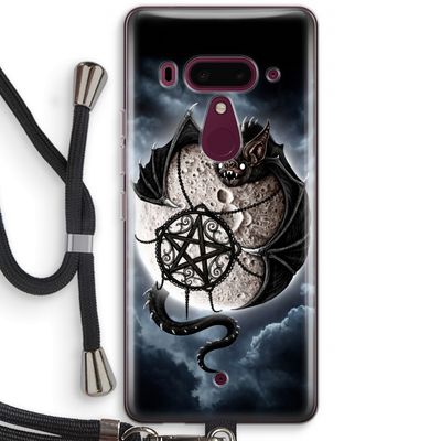 Volle maan: HTC U12+ Transparant Hoesje met koord