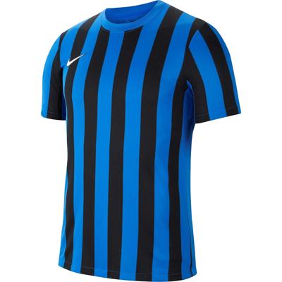 Nike Striped Division IV Voetbalshirt Blauw Zwart Nike Striped Division IV Voetbalshirt Blauw Zwart