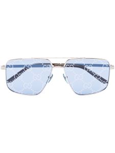 Gucci Eyewear lunettes de soleil à monture carrée - Argent