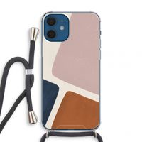 Geo #2: iPhone 12 mini Transparant Hoesje met koord