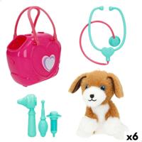 Knuffel Colorbaby Pluche Plastic 10 x 17 x 9 cm (6 Stuks)