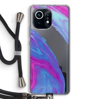 Zweverige regenboog: Xiaomi Mi 11 Transparant Hoesje met koord