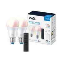 WiZ Set 2x 8,5W - E27 - Led met afstandsbediening 929002451201 - thumbnail