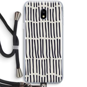 Moroccan stripes: Samsung Galaxy J3 (2017) Transparant Hoesje met koord