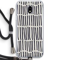 Moroccan stripes: Samsung Galaxy J3 (2017) Transparant Hoesje met koord Moroccan stripes: Samsung Galaxy J3 (2017) Transparant Hoesje met koord