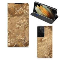 Samsung Galaxy S21 Ultra | Standcase | Marmer Creme