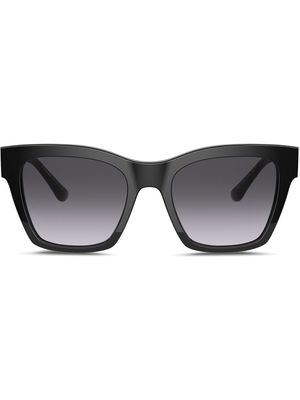 Dolce & Gabbana Eyewear lunettes de vue à monture carrée à logo - Noir