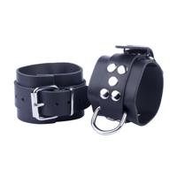 Red Leather Ultra Leather Handboeien - Zwart - thumbnail